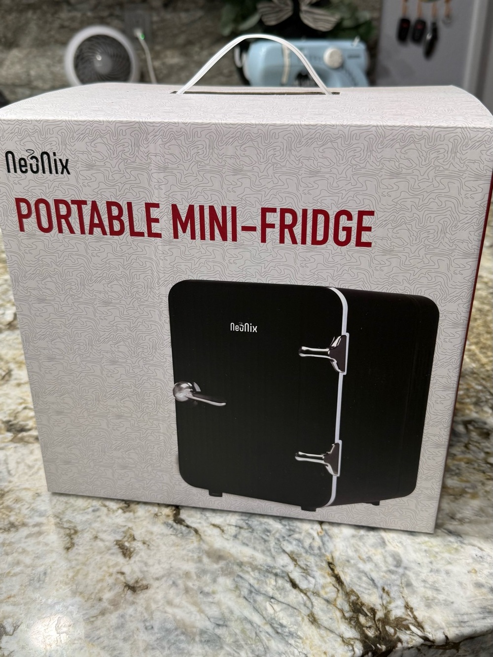 NeoNix, Black, And, Silver, Portable, Mini, Fridge, BRAND, NEW
